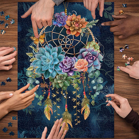 Puzzles attrape-rêves succulents 1000 pièces