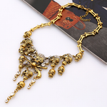 Collier Vintage Pirate Squelette Crâne