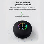 Mini Haut-parleur Bluetooth de douche à ventouse étanche avec lumière Led