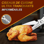 ✨ Ciseaux de cuisine polyvalents - Ciseaux de cuisine en acier inoxydable