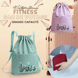 Sac à bandoulière brodé avec pochette à cordon