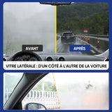 Agent de nettoyage et de revêtement pour vitres de voiture antipluie