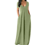 Robe Maxi à Encolure en V