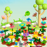 Jouets de construction du jardin de fleurs