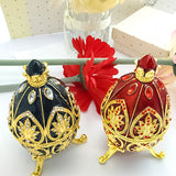 Boîte à bijoux en forme d'œuf pour Pâques