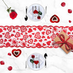 Chemin de table sur le thème de la Saint-Valentin