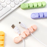 Organisateur de câbles de données en silicone ours