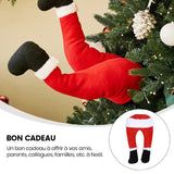 Décoration de jambes de Père Noël