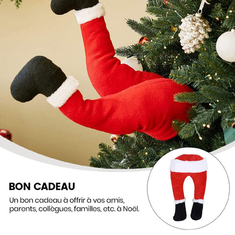 Décoration de jambes de Père Noël