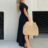 Robe longue Maxi Effortless à encolure en V fendue