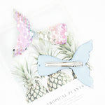 Barrette à cheveux scintillante sirène