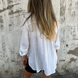 Chemise à revers polyvalente avec une grande poche
