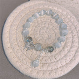 Bracelet imitation œil de chat cristal de papillon