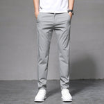 Pantalon stretch en soie Ice