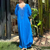 Robe à ourlet en dentelle et patchwork