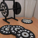 Sous-verre pour Plaque de Poids Set de 4