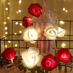 Guirlande lumineuse LED en forme de roses