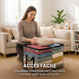 Sac de rangement transparent PVC ultra résistant