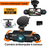 Caméra de tableau de bord 4 canaux 1080P HD