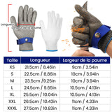 Gants en fil métallique