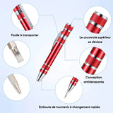 Stylo tournevis de précision 8 en 1