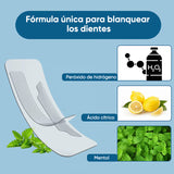 Tiras blanqueadoras dentales: rápidas. Suaves. Sin residuos.
