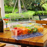 Set de plateaux à condiments surgelés