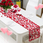 Chemin de table sur le thème de la Saint-Valentin