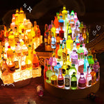 Bar à bouteilles de vin en résine