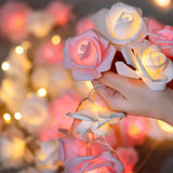 Guirlande lumineuse LED en forme de roses
