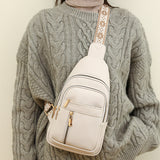 Sac ceinture décontracté à fermeture éclair pour femme