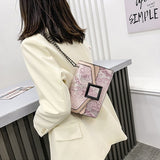 Sac Vintage Carré à Chaîne