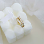 Bague géométrique en émail