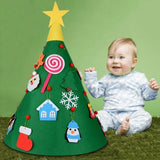 Arbre de Noël en feutre DIY Montessori 3D