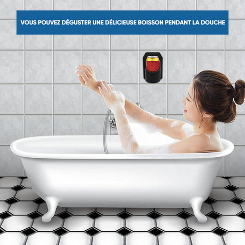 Porte-bière de douche pour bouteilles et canettes