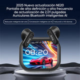 Pantalla a color HD, reducción inteligente de ruido, auriculares con traducción por IA.