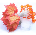 Luminaires à feuilles d'érable en forme de citrouille