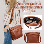 Sac en cuir à plusieurs compartiments