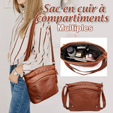 Sac en cuir à plusieurs compartiments