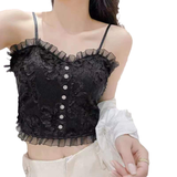 Camisole en Dentelle avec Gilet Interne