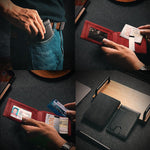 Porte-cartes Swipe en cuir antivol