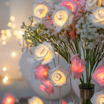 Guirlande lumineuse LED en forme de roses