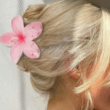 Pince à cheveux en forme de fleur d'œuf