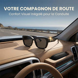 Lunettes de Soleil Carrées Polarisées avec Design Enveloppant