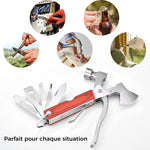 Marteau à griffes multifonctionnel portable 16 en 1