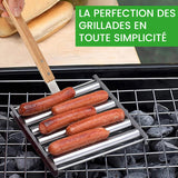 Rouleau à Hotdogs en Acier Inoxydable Rack à Rouleaux de Saucisses