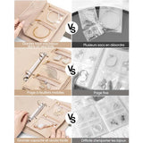 Livre de rangement portable pour bijoux en cuir de luxe