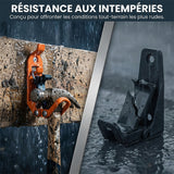Support de pelle robuste en alliage de zinc