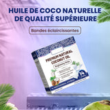 Bandes blanchissantes à la noix de coco et à la menthe