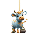 Ornement décoratif vache dessin animé